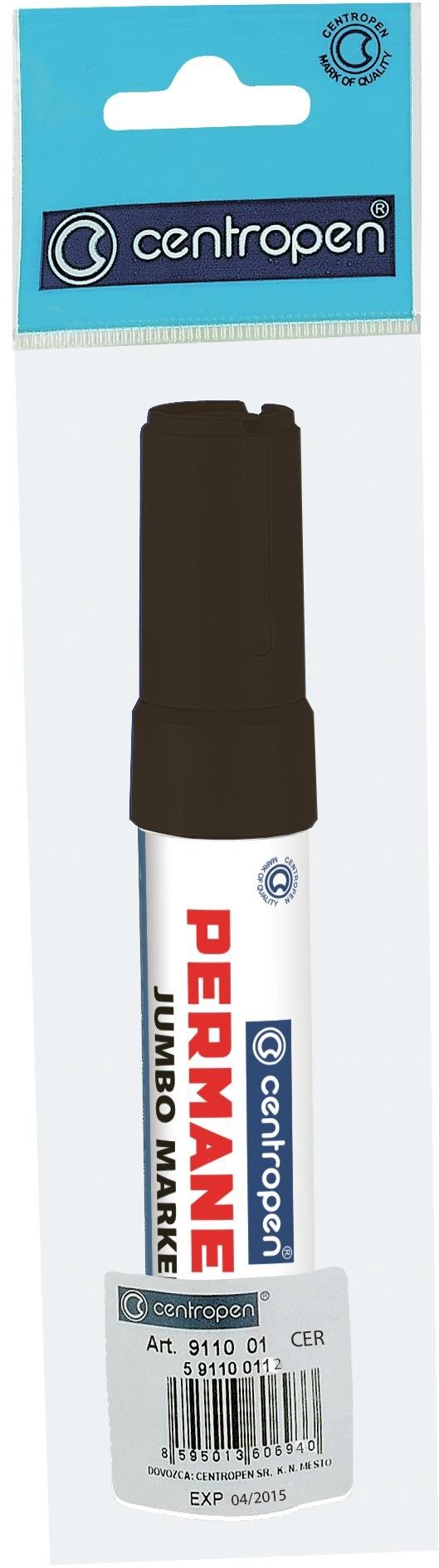 CENTROPEN značkovač permanent 9110 čierny 2 – 10 mm