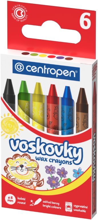 CENTROPEN 9530 okrúhle 8 mm, 6 farieb
