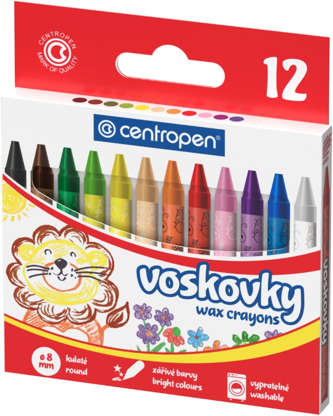 CENTROPEN 9530 okrúhle 8 mm, 12 farieb