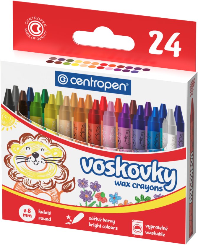 CENTROPEN 9530 okrúhle 8 mm, 24 farieb