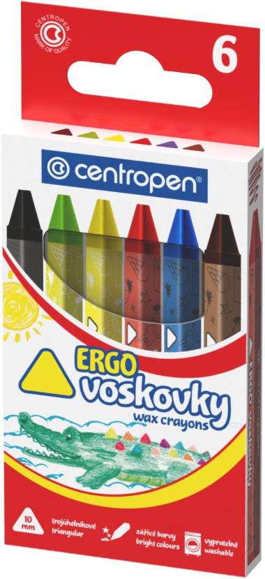 CENTROPEN 9531 trojhranné 10 mm, 6 farieb