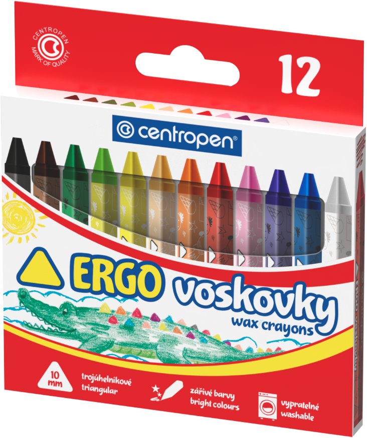CENTROPEN 9531 trojhranné 10 mm, 12 farieb