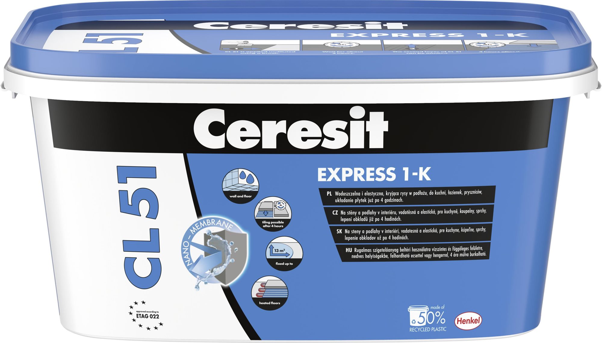 Ceresit Hydroizolácia CL 51 Express 1-K, 2 kg