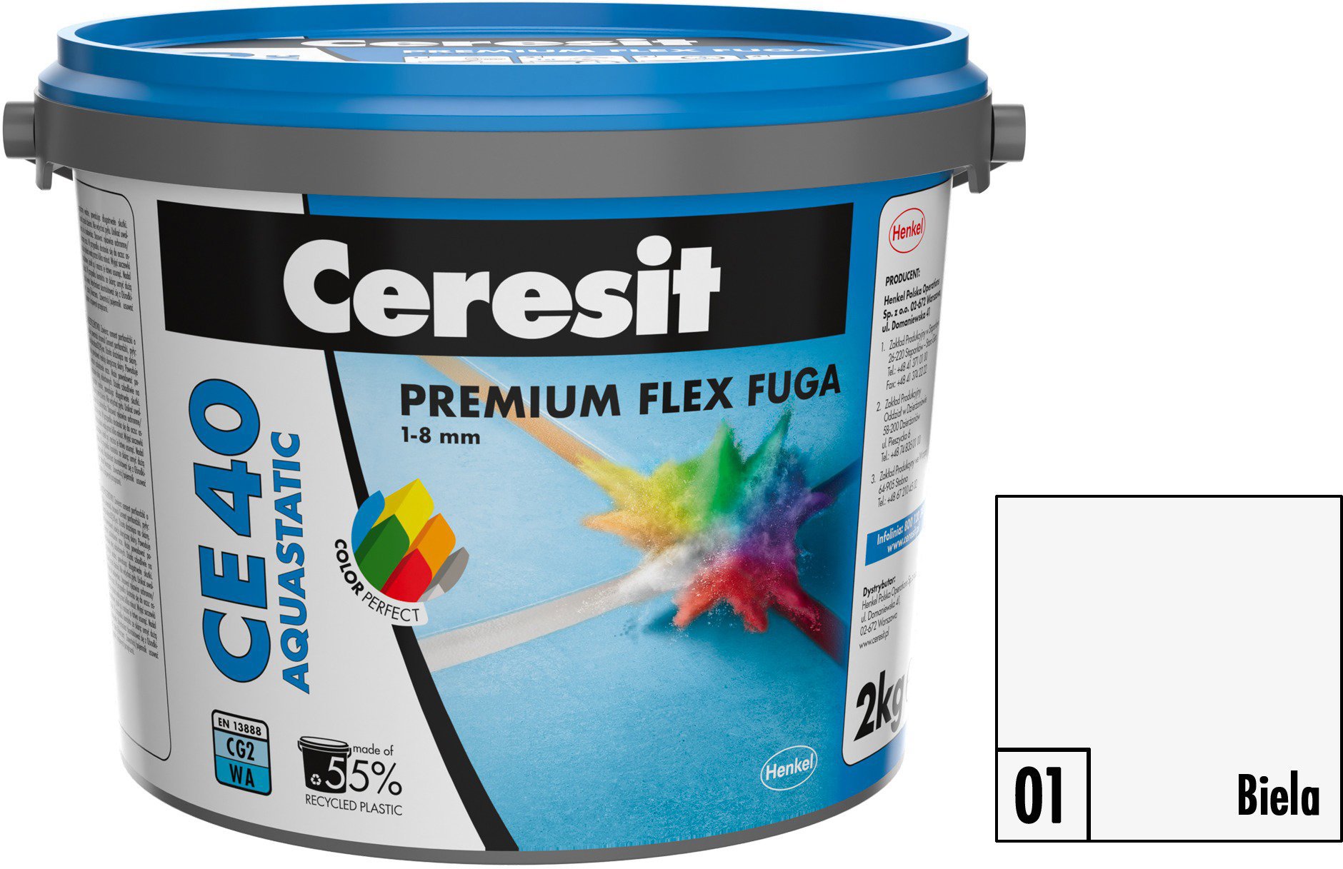 Ceresit Škárovacia hmota CE 40 biela, 2 kg