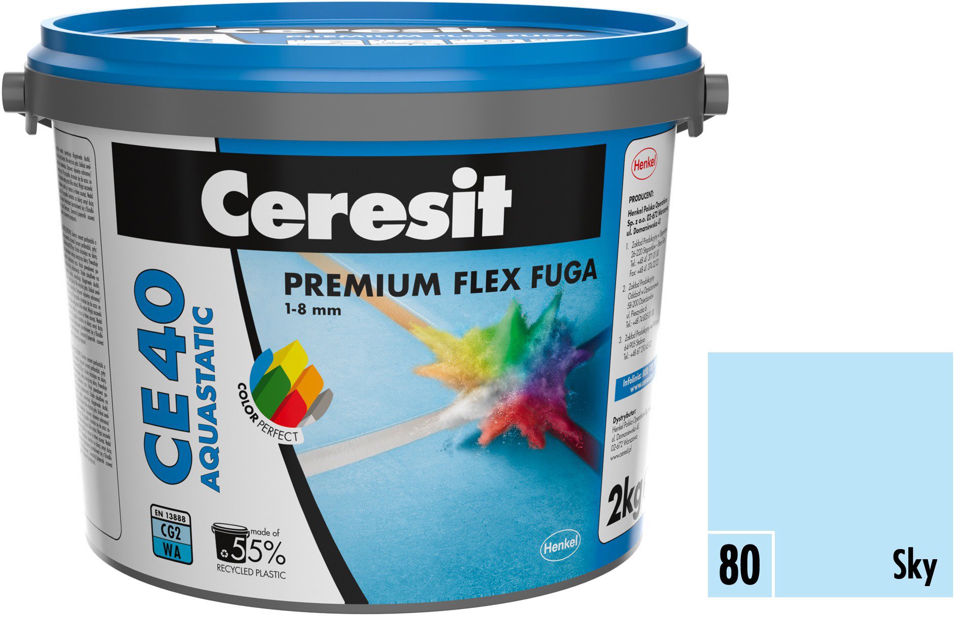 Škárovacia hmota Ceresit CE 40 sky, 2 kg
