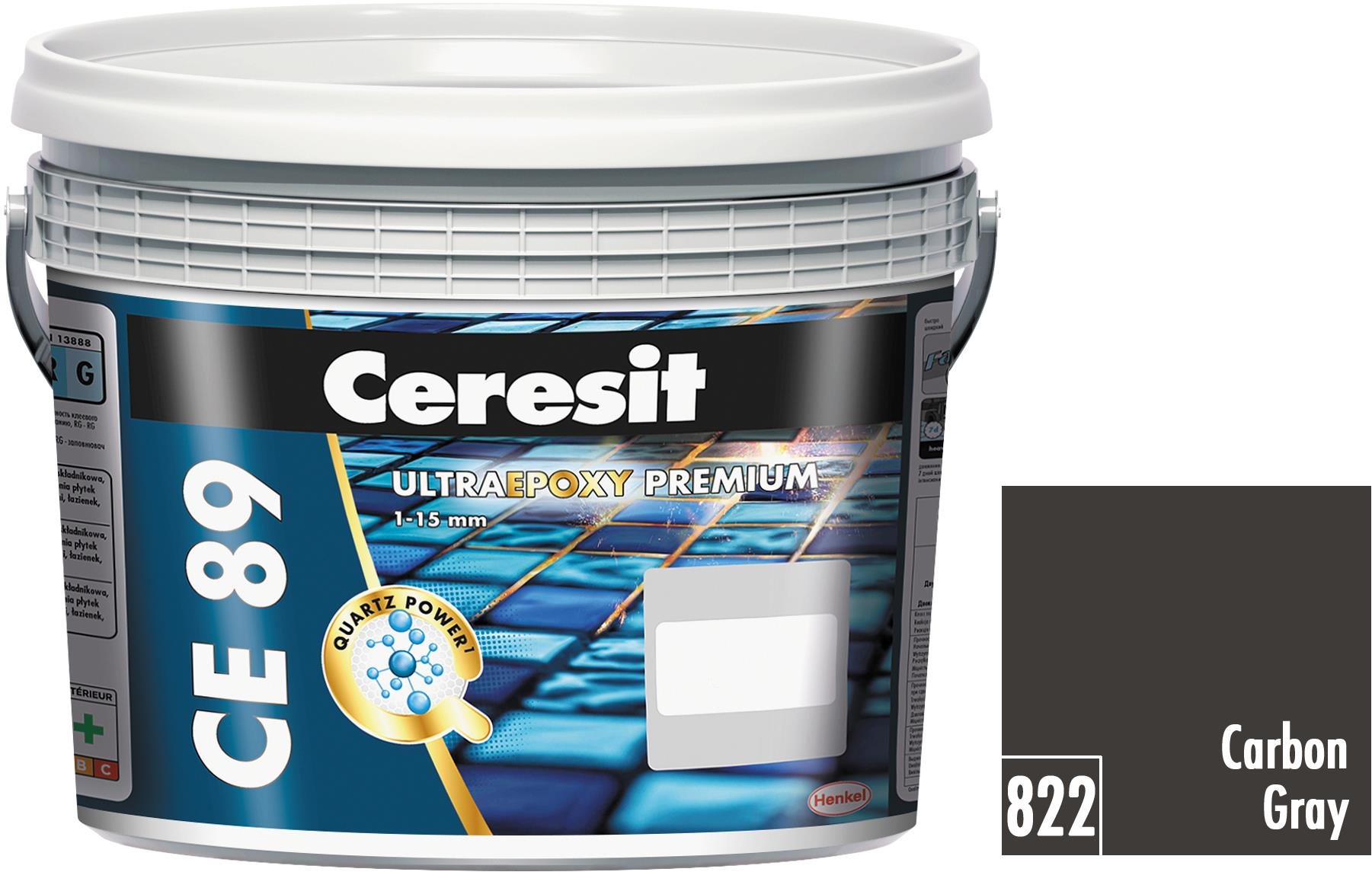 Ceresit Škárovacia hmota CE 89 UltraPox Color Carbon Gray, 2,5 kg
