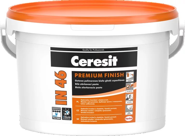 Ceresit Biela sadrová stierka IN 46 Premium finish, 3 kg