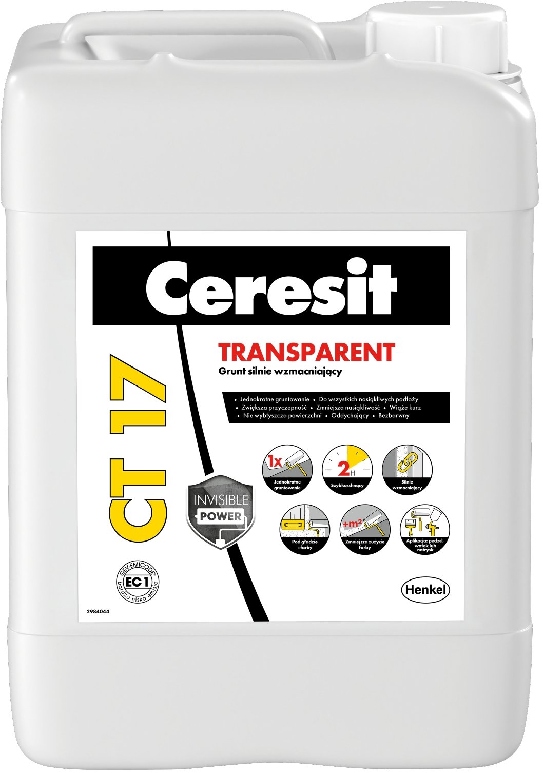 Ceresit Transparentný penetračný náter CT 17 Transparent, 10 l