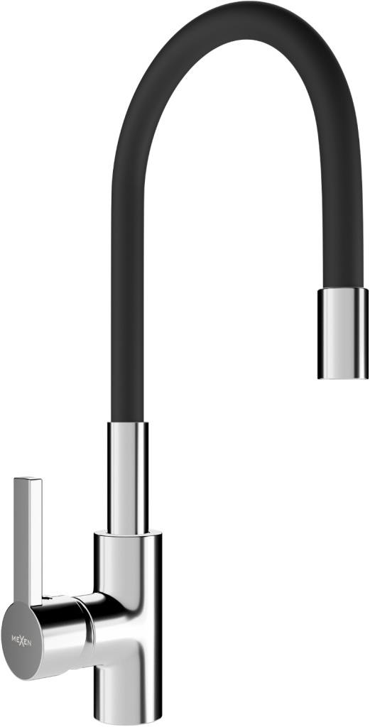 MEXEN Flex Drezová batéria, chróm/čierna (670900-07)