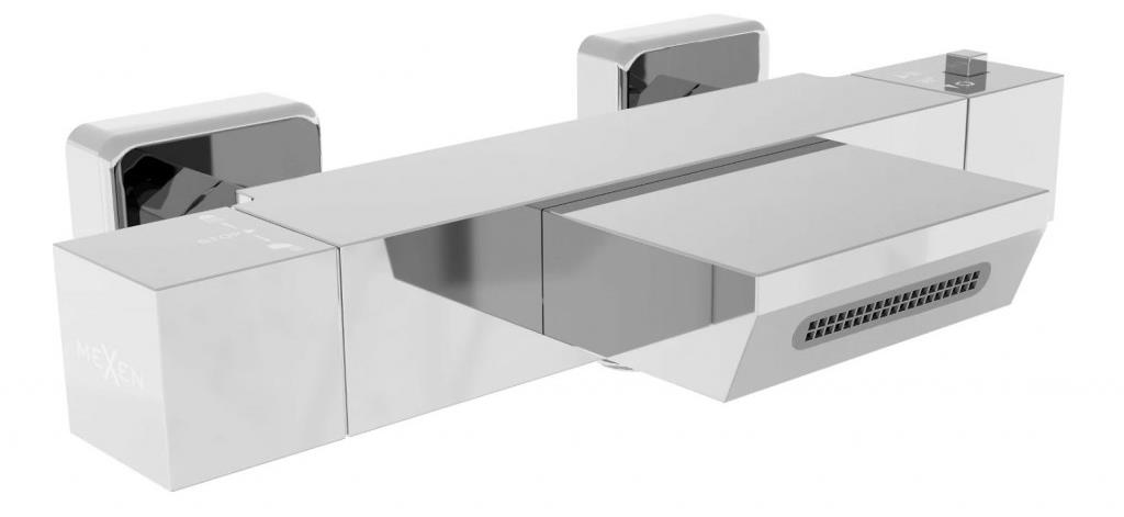 MEXEN Termostatická vaňová batéria Cube, chróm (77360-00)