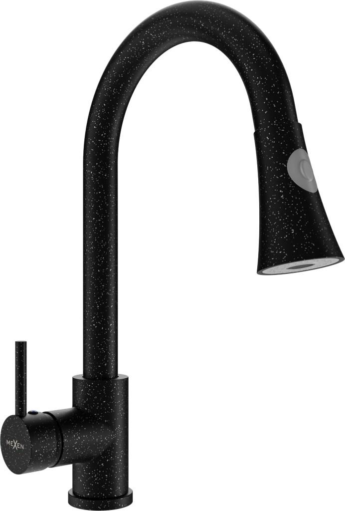 MEXEN Elia Drezová batéria, čierna (prskaná) (670101-76)