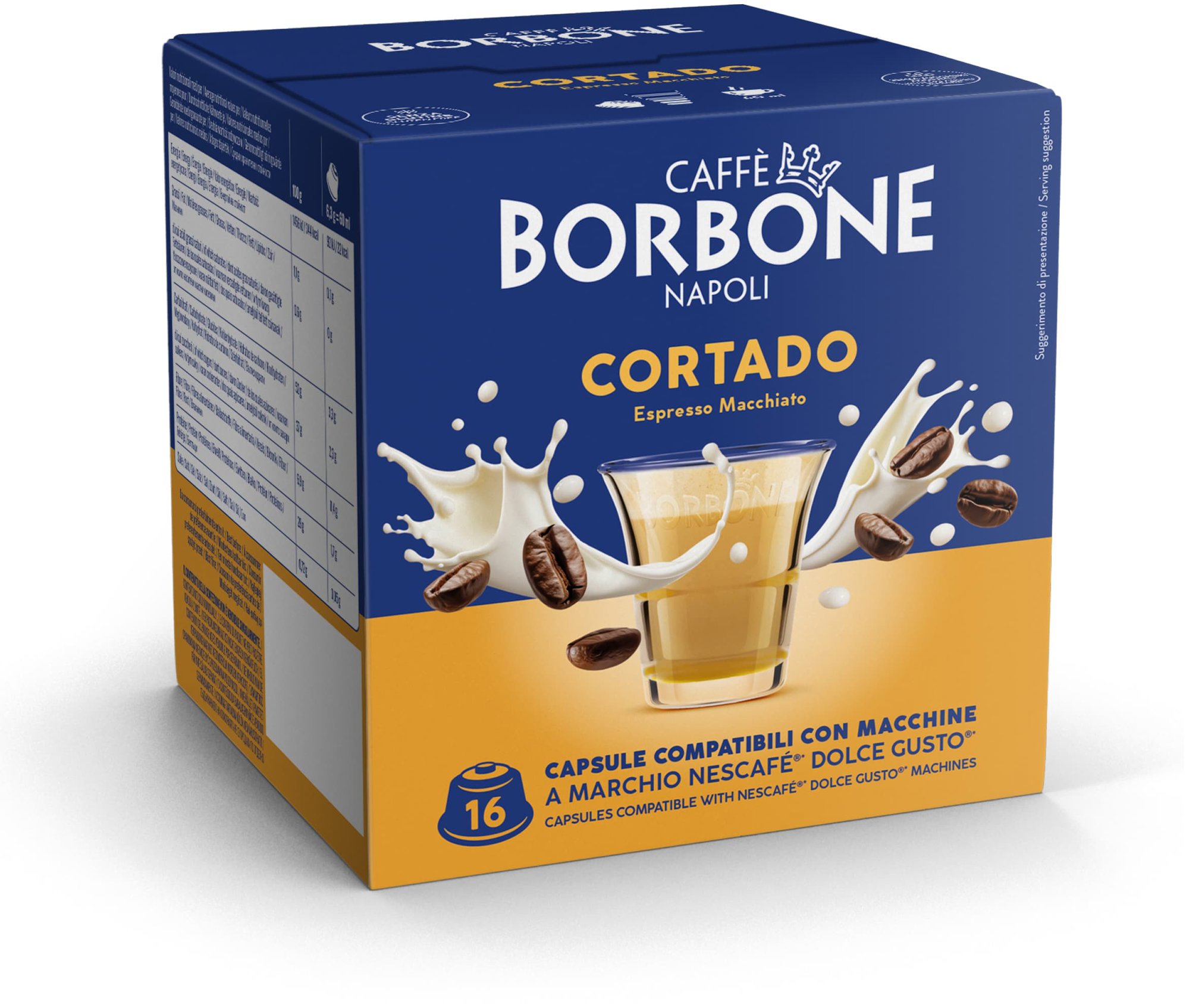 Caffe Borbone Cortado 16 kapslí Dolce Gusto