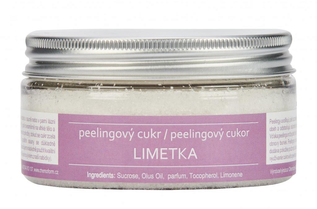 Peelingový cukor 225 g – Limetka
