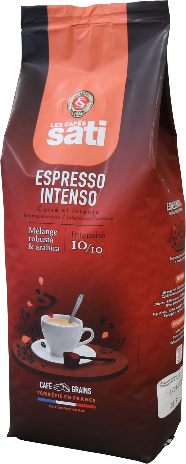 Café Sati Espresso Intenso zrnková, 1000 g