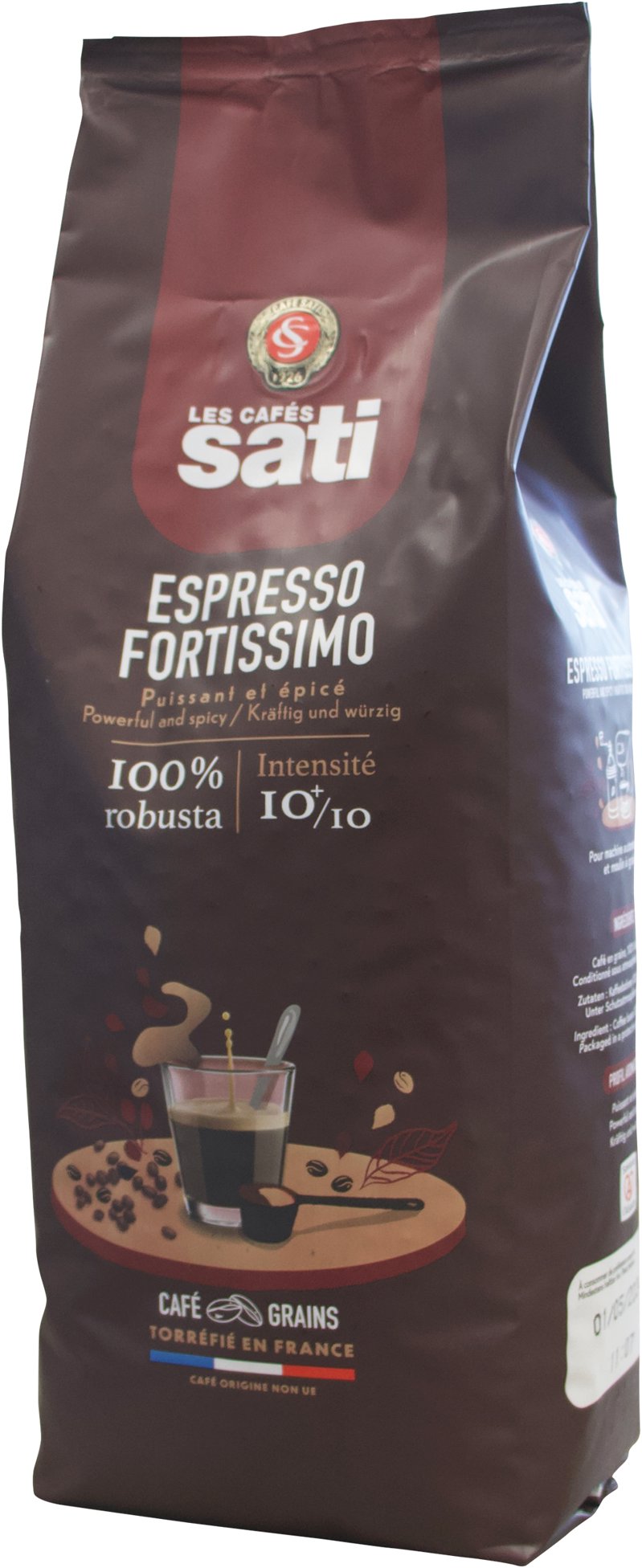 Café Sati Fortissimo zrnková, 1000 g