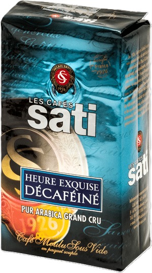 Café Sati Heure Exquise decaffein, mletá, 250 g