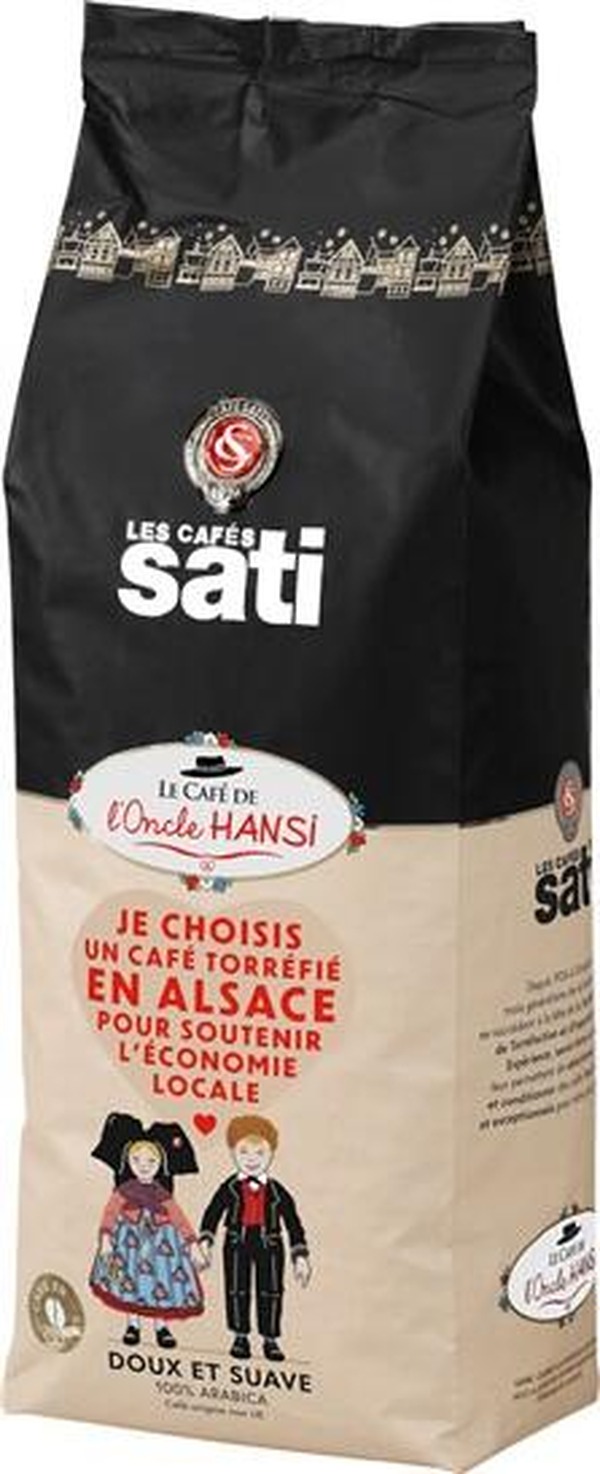 Café Sati Hansi Doux et Suave, zrnková, 1000 g
