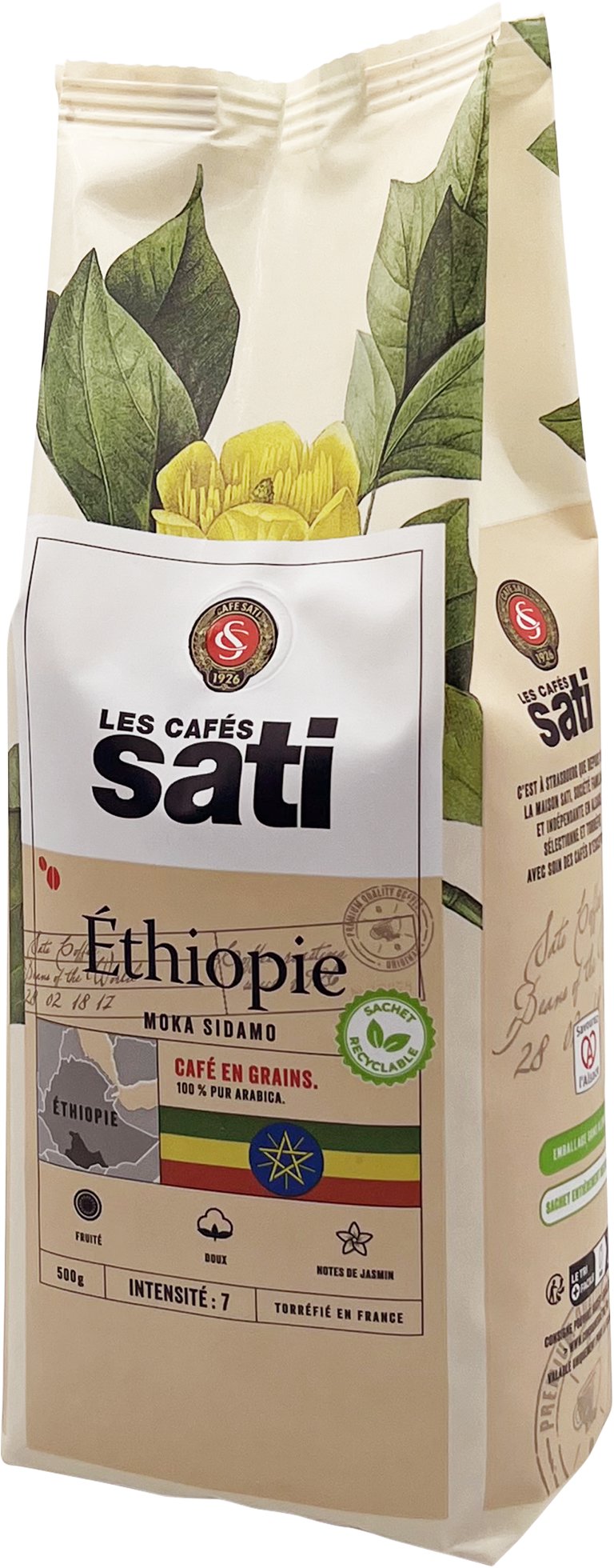 Café Sati Etiopia Moka Sidamo zrnková, 500 g
