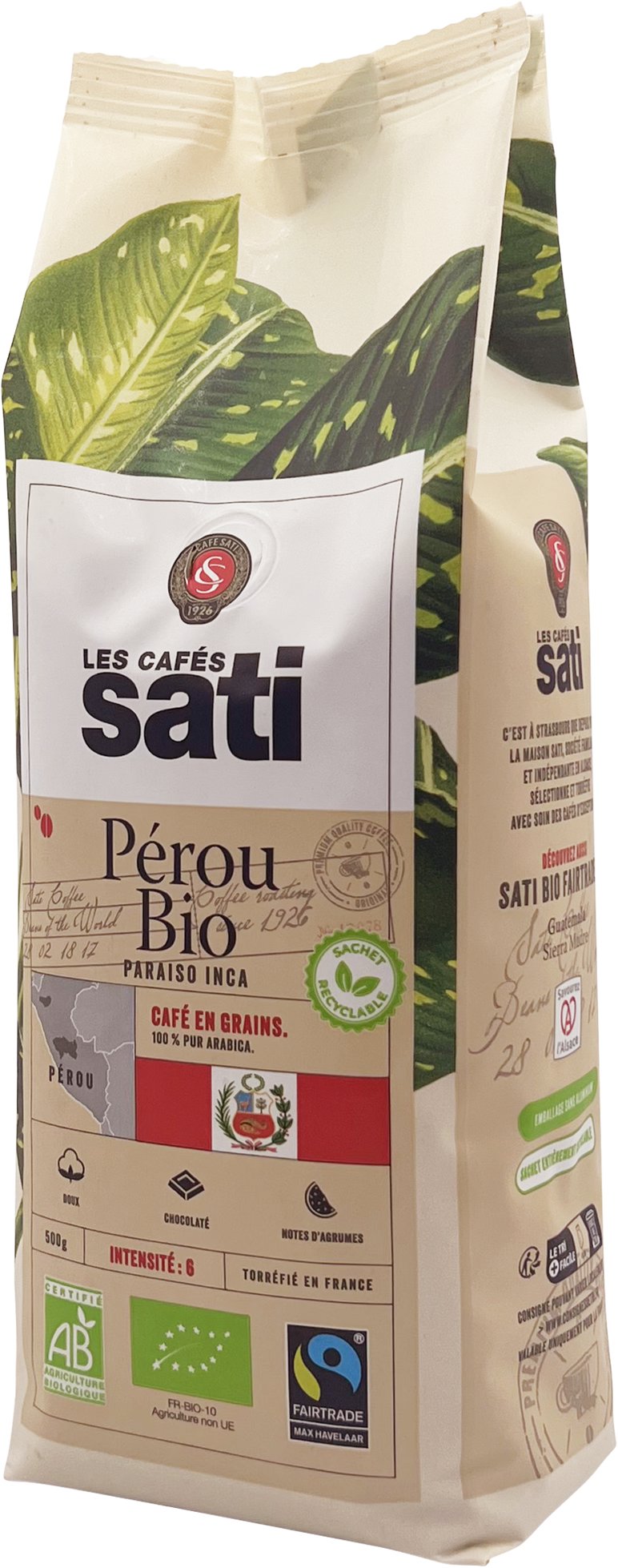 Café Sati Perou Paraiso Inca Bio Fairtrade zrnková, 500 g
