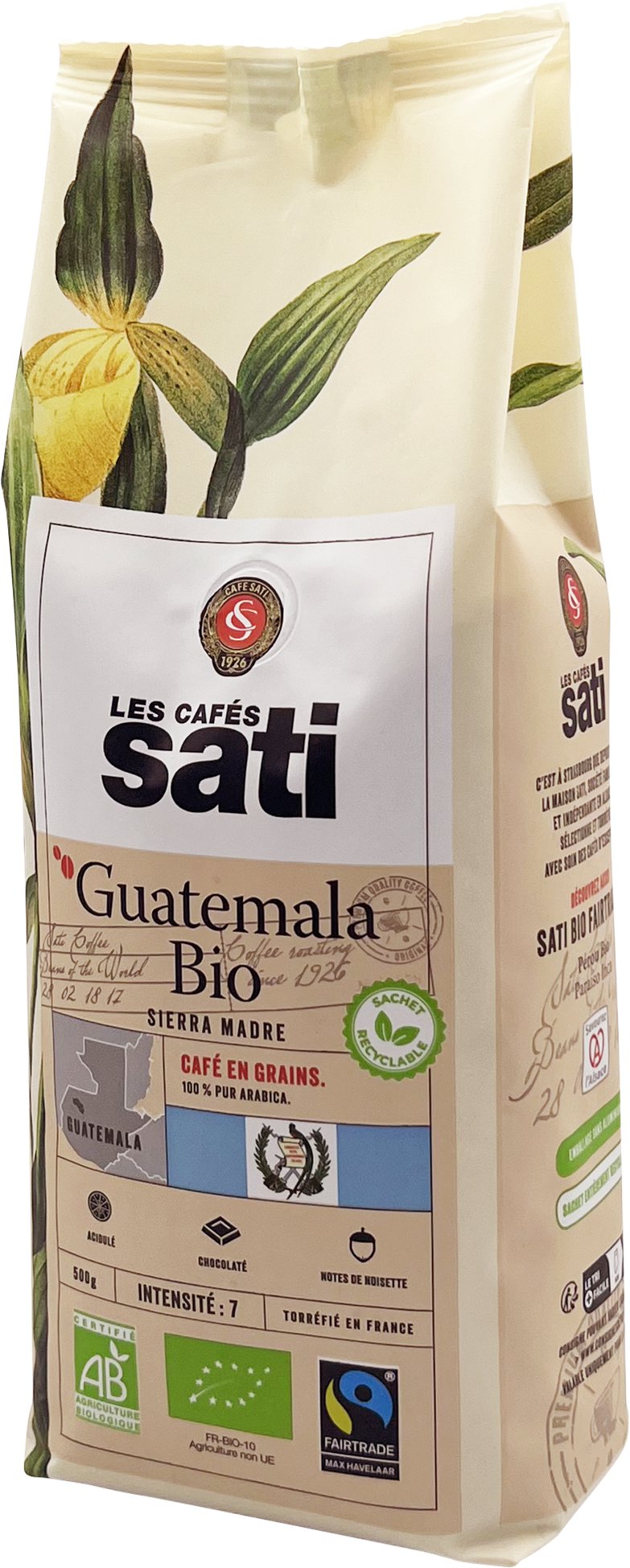 Café Sati Guatemala Sierra Madre Bio Fairtrade zrnková, 500 g