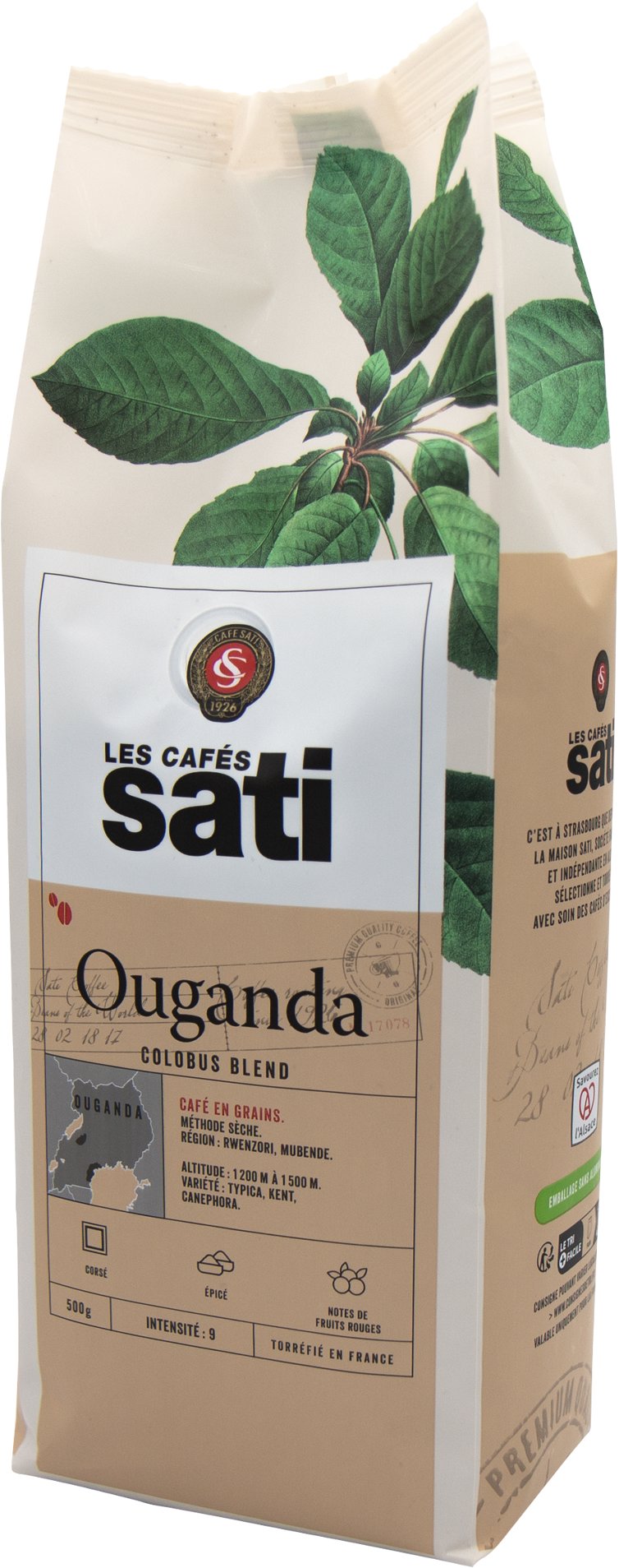 Café Sati Ouganda Colobus Blend zrnková, 500 g