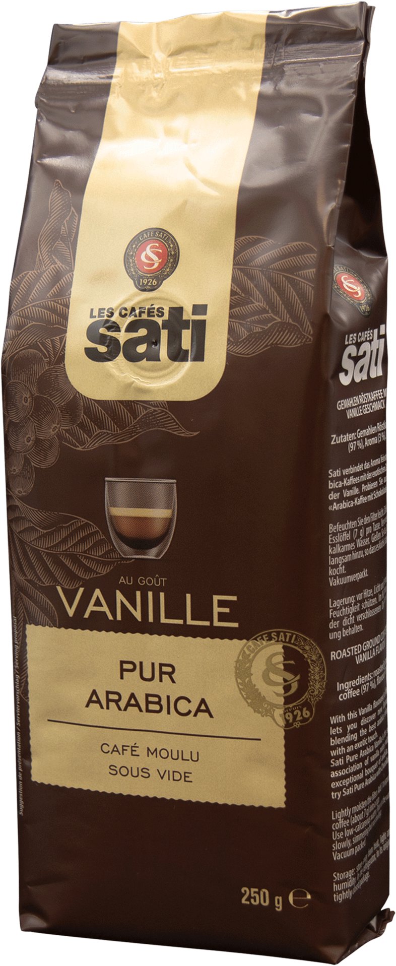 Sati café Arome Vanille, 250 g, mletá