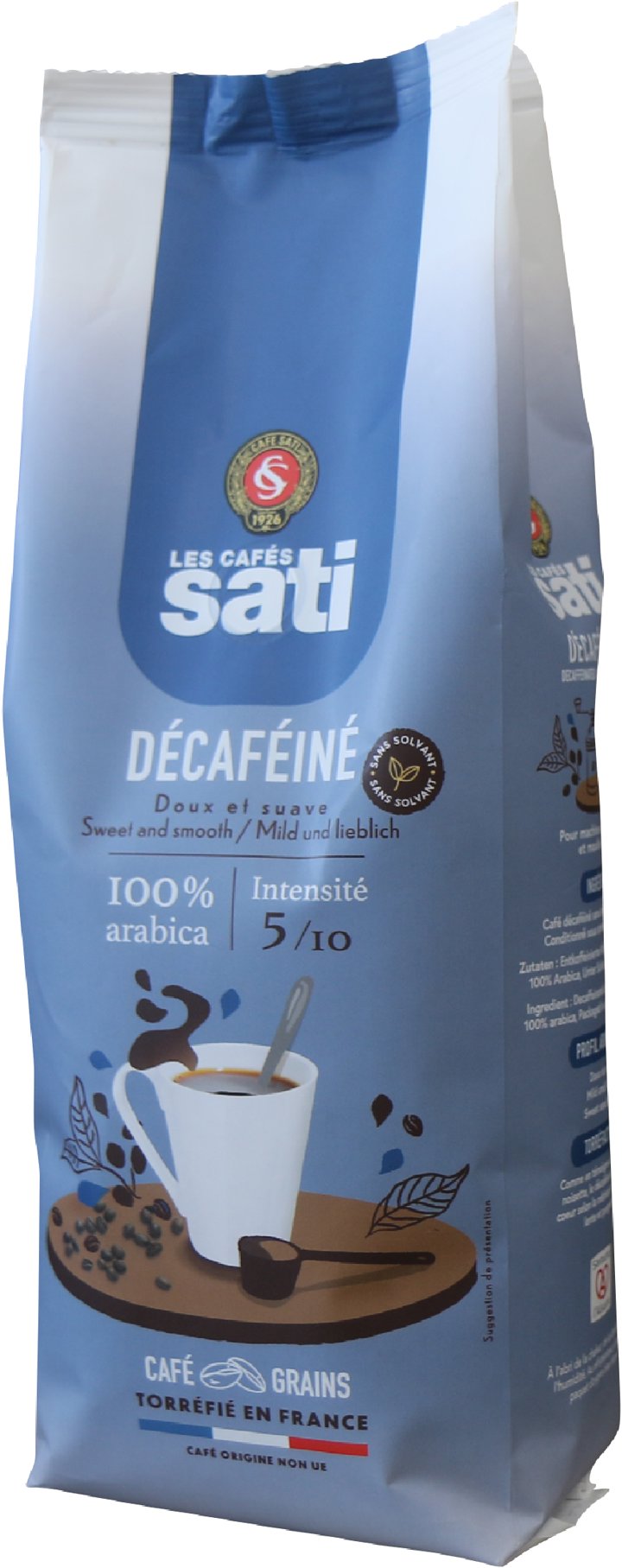 Café Sati Décafeinated zrnková, 500 g