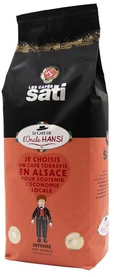 Café Sati Hansi Intense, zrnková, 1000 g