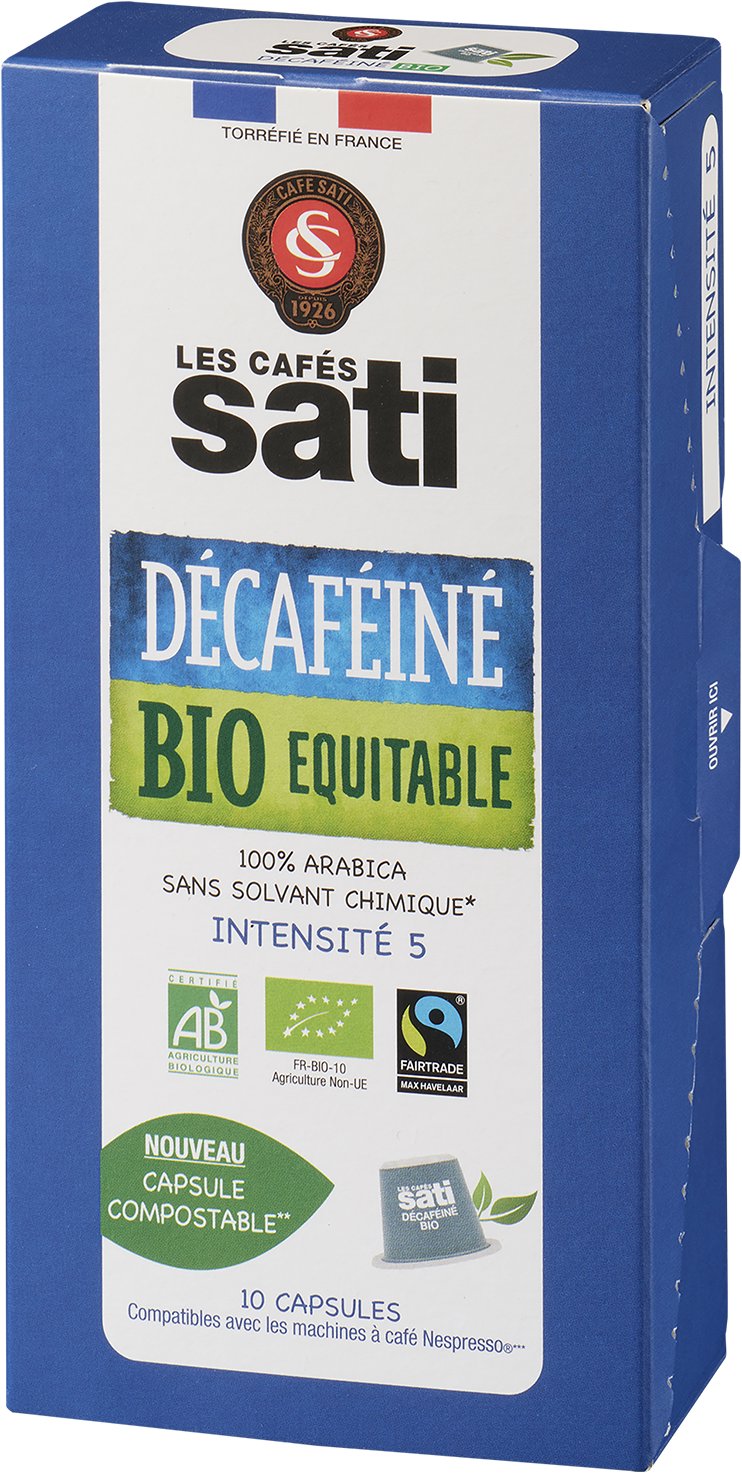 Café Sati Decaffeinated Bio Fairtrade 10 kapsúl
