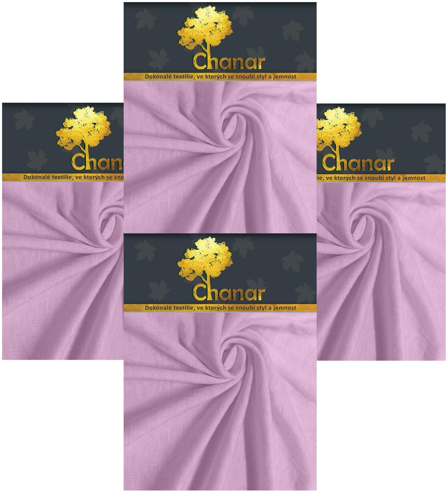 Chanar Plachta na posteľ Jersey Standard 90 × 200 cm, 4 ks, svetlofialová