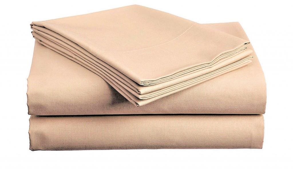 Kaptan bavlnená plachta na posteľ – Plachta béžová