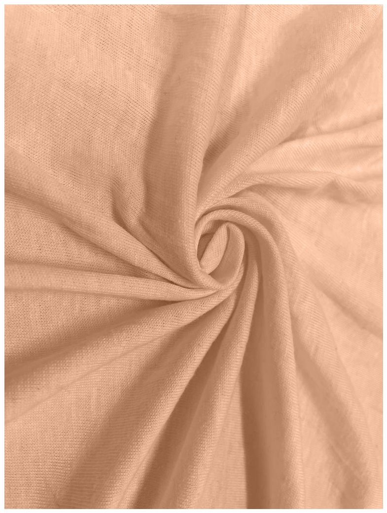 Kaptan Plachta na posteľ Jersey Lux, 90 × 200 cm, marhuľové