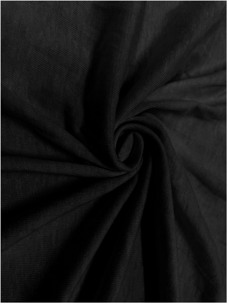 Kaptan Plachta na posteľ Jersey Lux, 180 × 200 cm, čierne