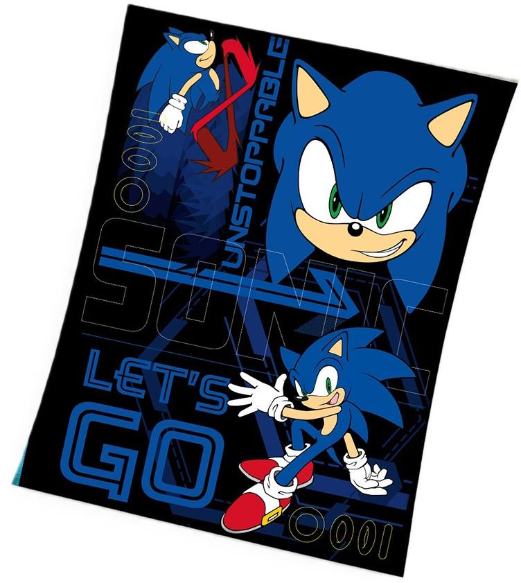 Kaptan Detská deka Nezastaviteľný Ježko Sonic 130 × 170 cm