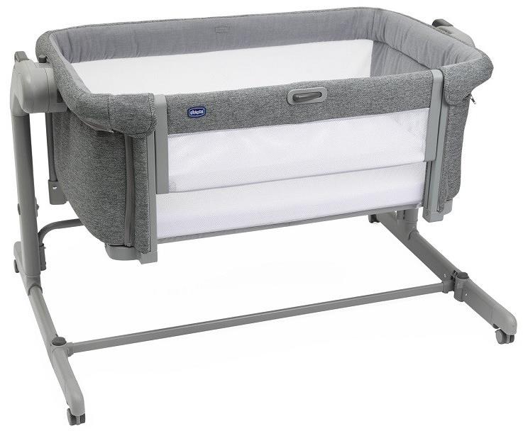 CHICCO Postieľka Next2Me Magic Evo – Dark Grey
