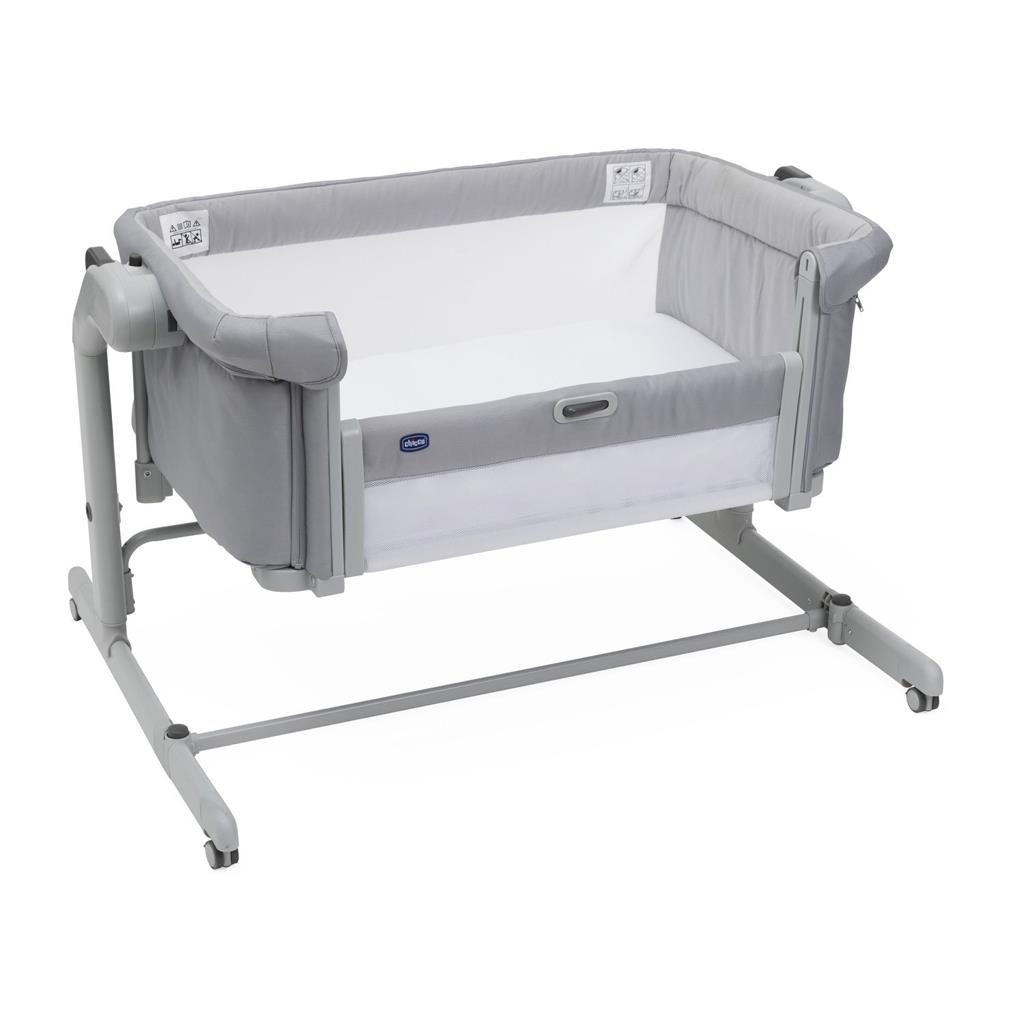 CHICCO Postieľka Next2Me Magic Evo – Grey Mist