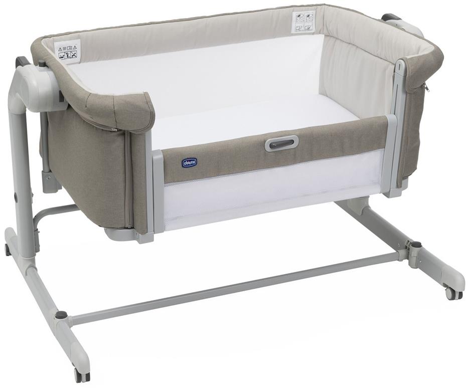 CHICCO Postieľka Next2Me Magic Evo – Desert Taupe