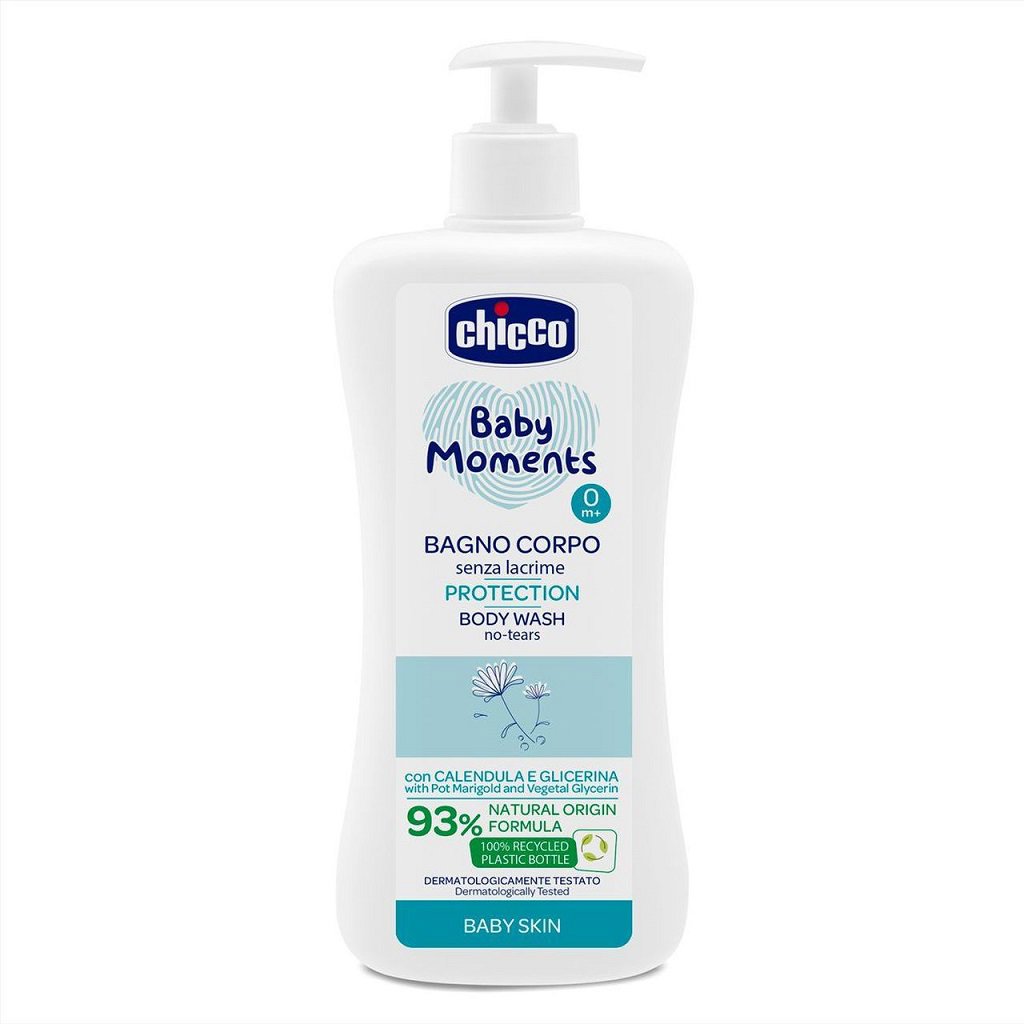 CHICCO Šampón na telo s dávkovačom Baby Moments Protection 500 ml
