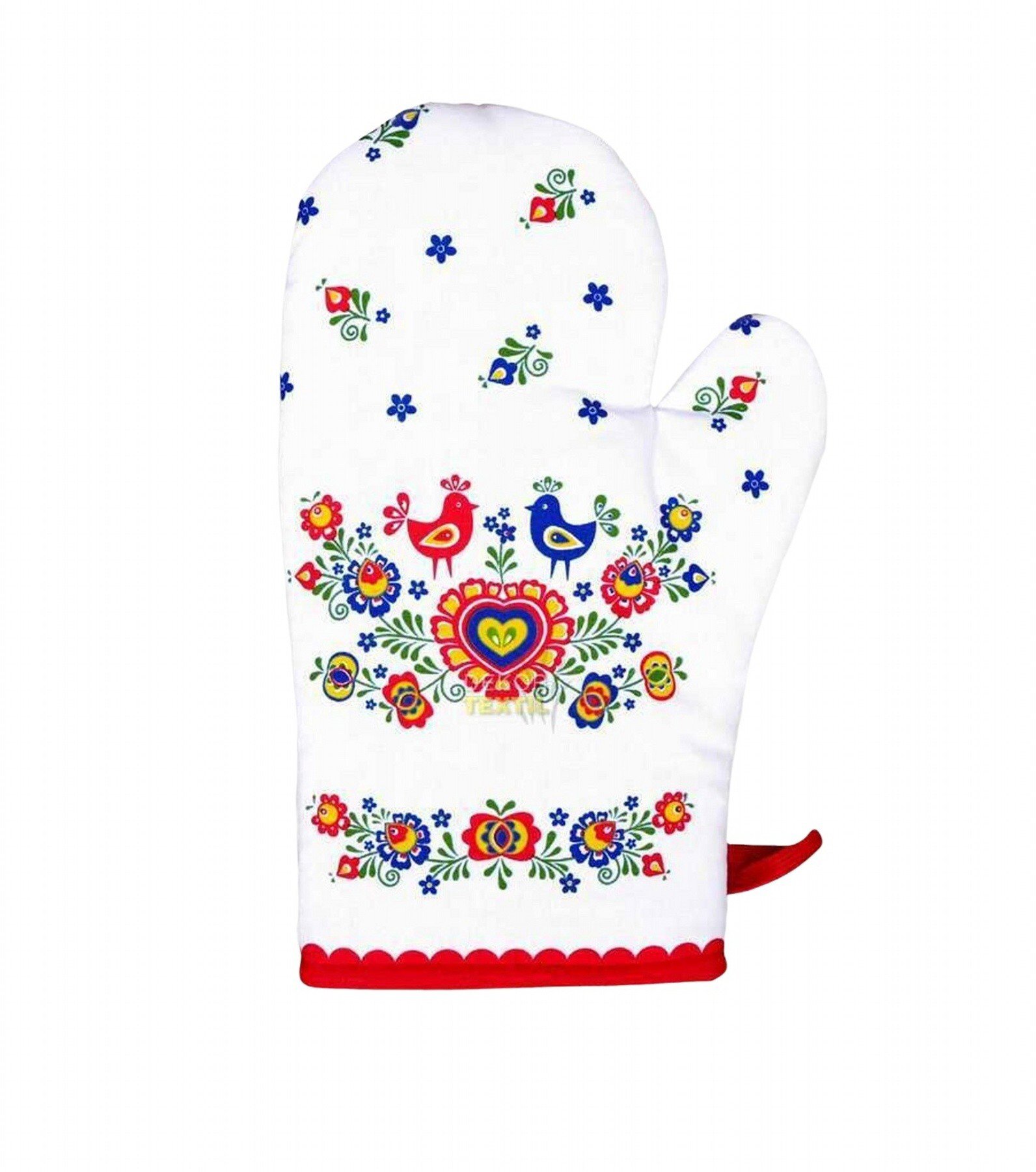 Forbyt Kuchynská chňapka Folklór červená 1 ks
