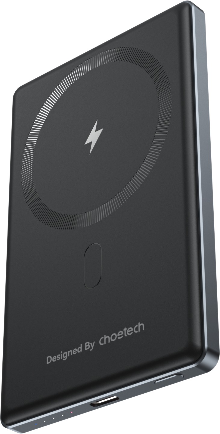 ChoeTech PD20W 5 000 mAh Ultra-thin magnetic power bank-SUPER SLIM only 8,9 mm Black