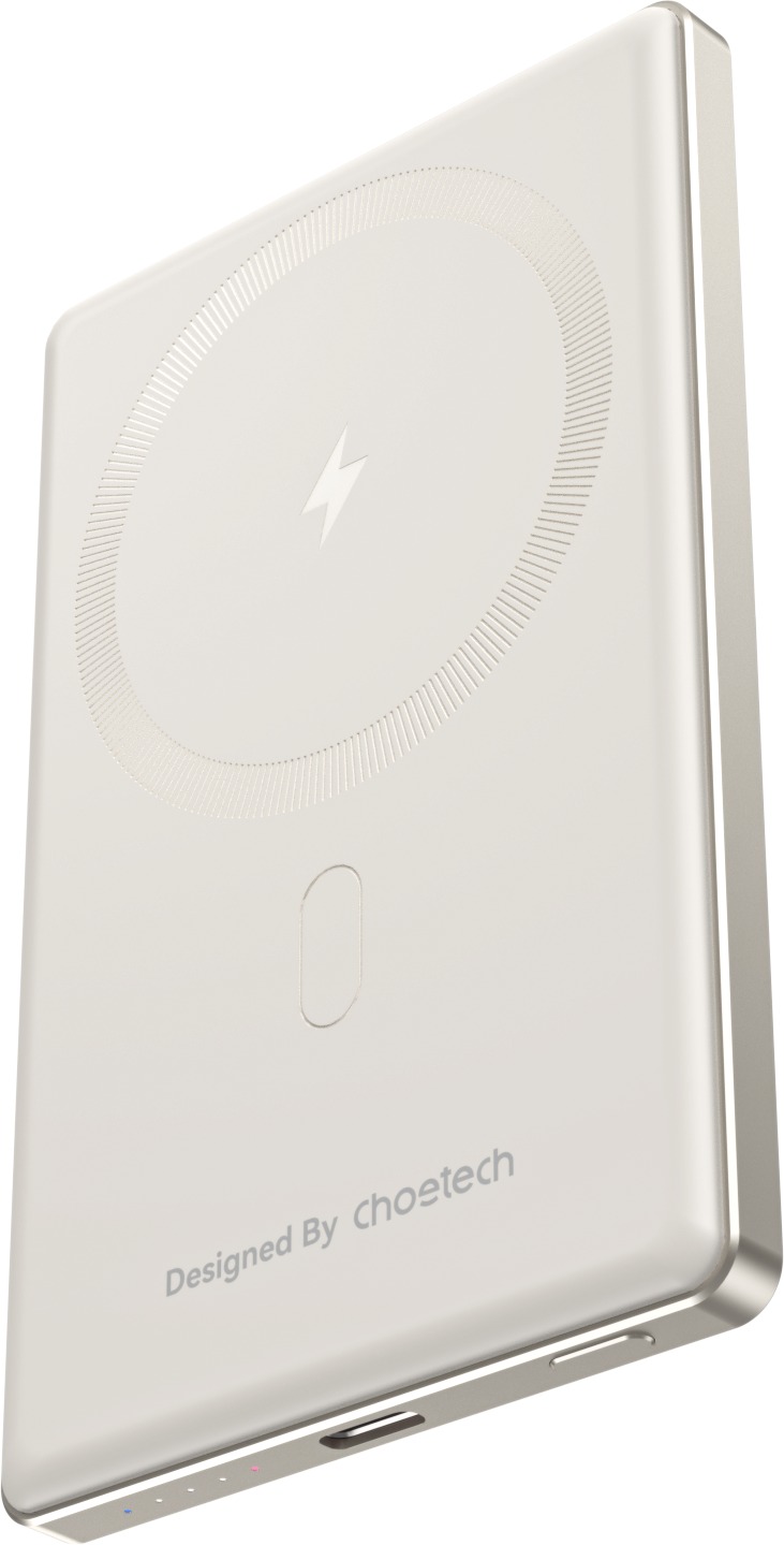ChoeTech PD20W 5 000 mAh Ultra-thin magnetic power bank-SUPER SLIM only 8,9 mm White