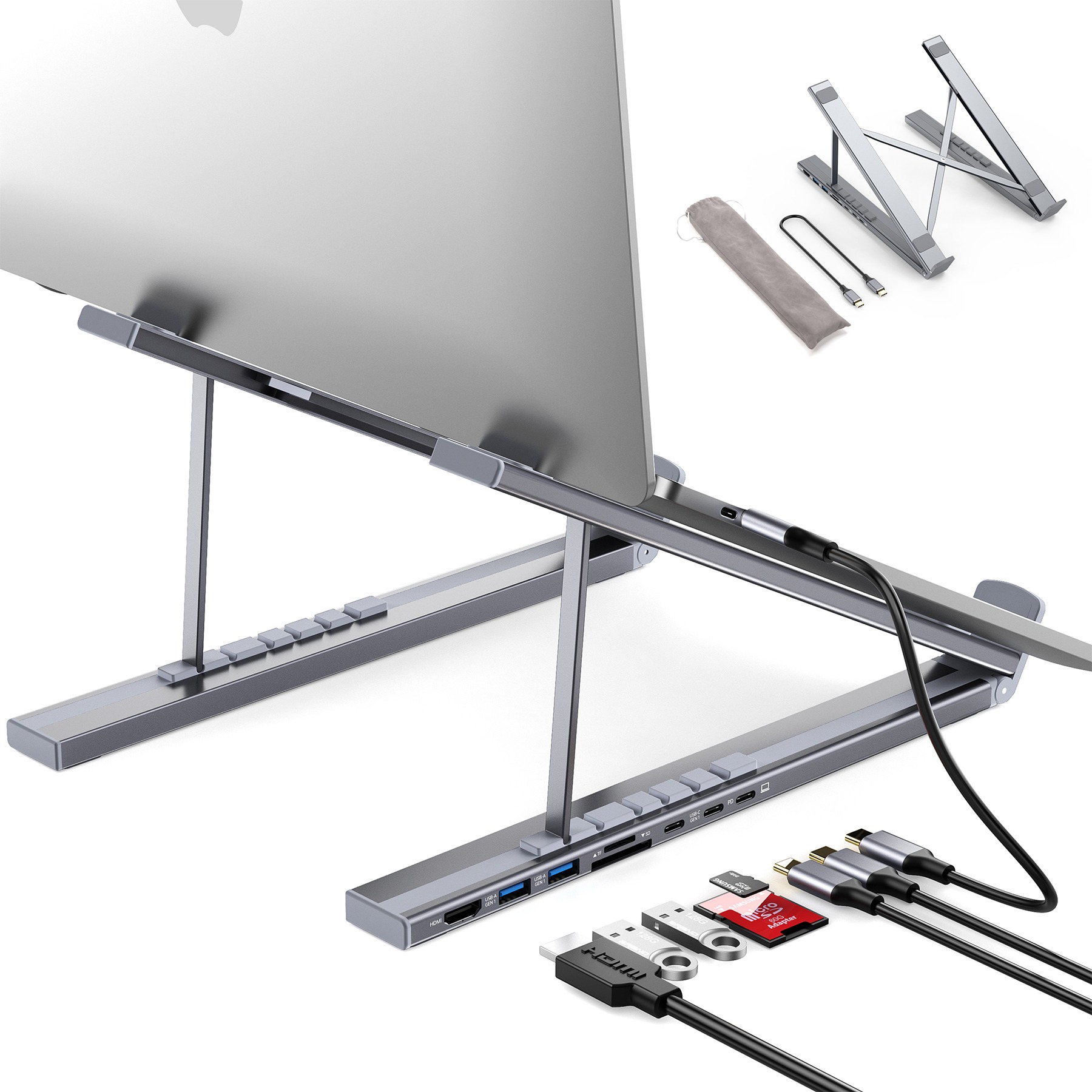 Choetech 7 in1 HUB stand for tablets