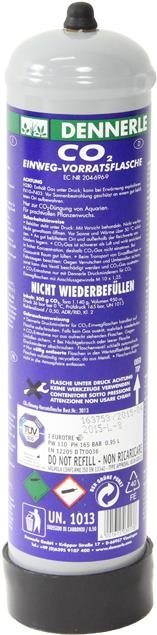 Dennerle CO2 jednorazová fľaša 500 g