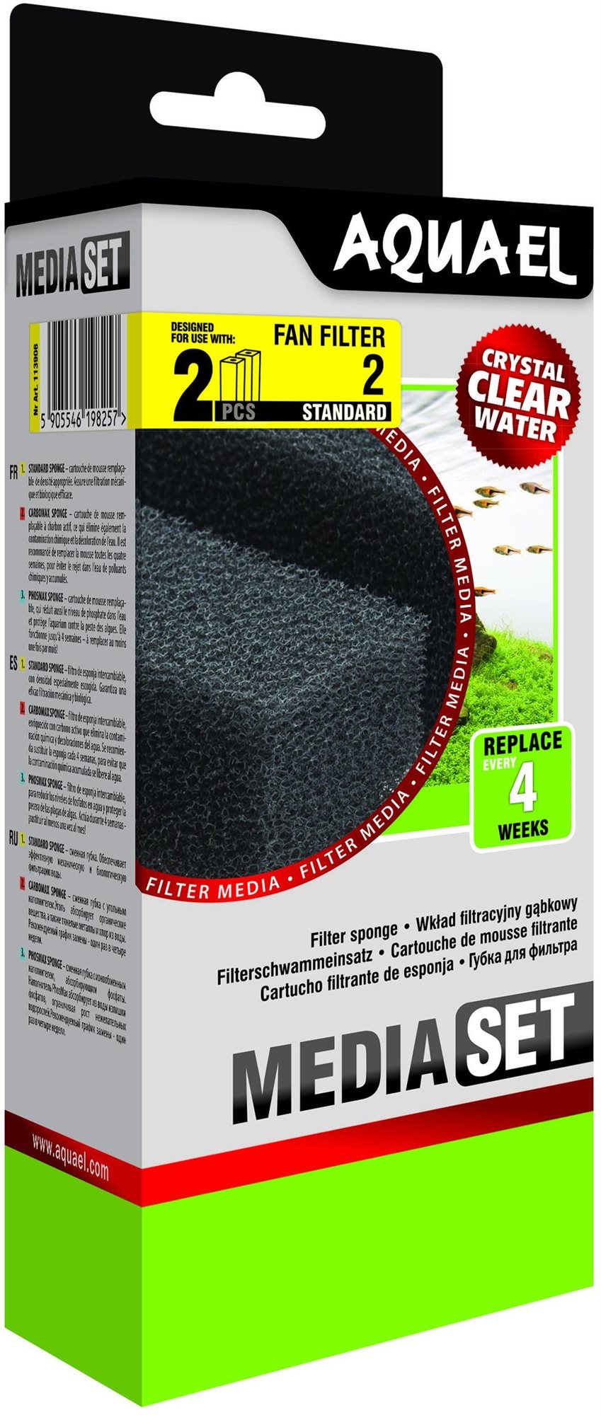 Aquael Sponge Fan-2 plus 2 ks