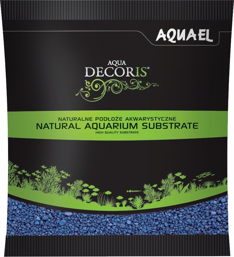 Aquael Aqua Decoris 2 – 3 mm 1 kg modrý