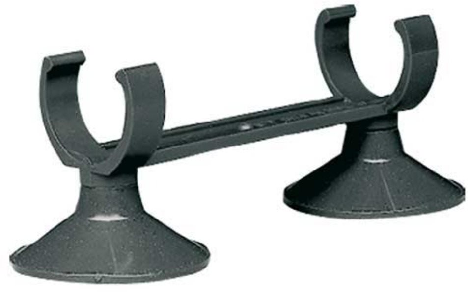 Hobby Prísavka dvojitá čierna s držiakom na ohrievač