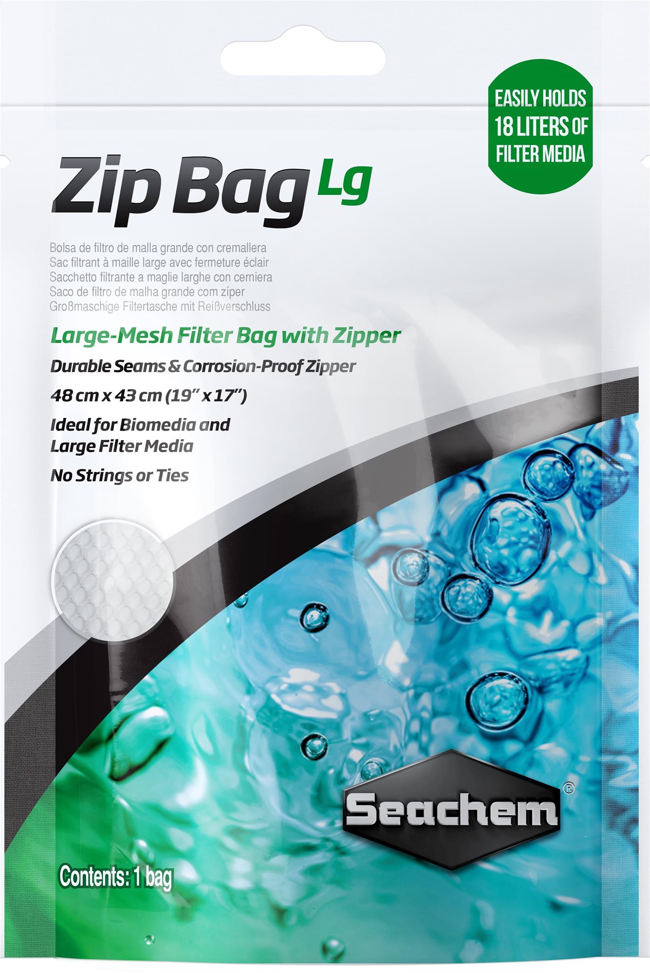 Seachem Large Zip Bag