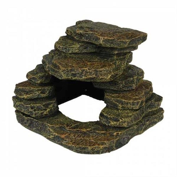 Ebi Terra Della Dekorácia do terária Corner stone 15,3 × 15,4 × 12 cm