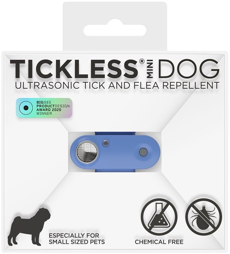 TICKLESS® Mini Nabíjací ultrazvukový odpudzovač kliešťov pre psy a mačky Greek blue
