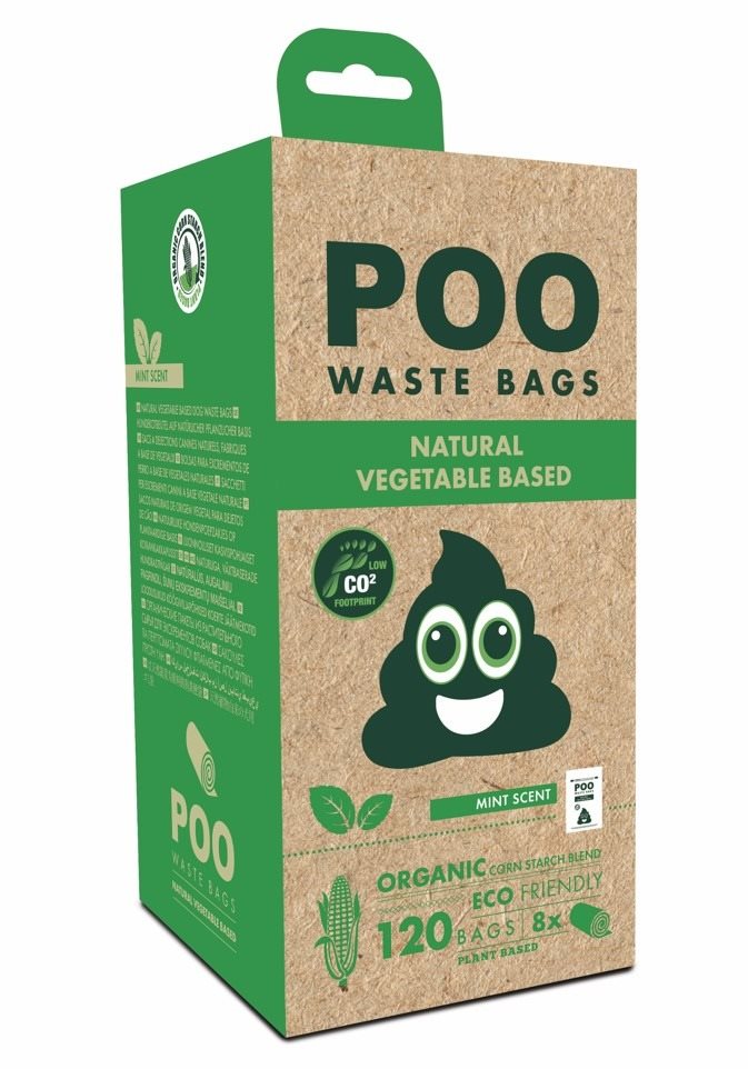 M-Pets POO Dog vrecká na exkrementy mätové malé 120 ks
